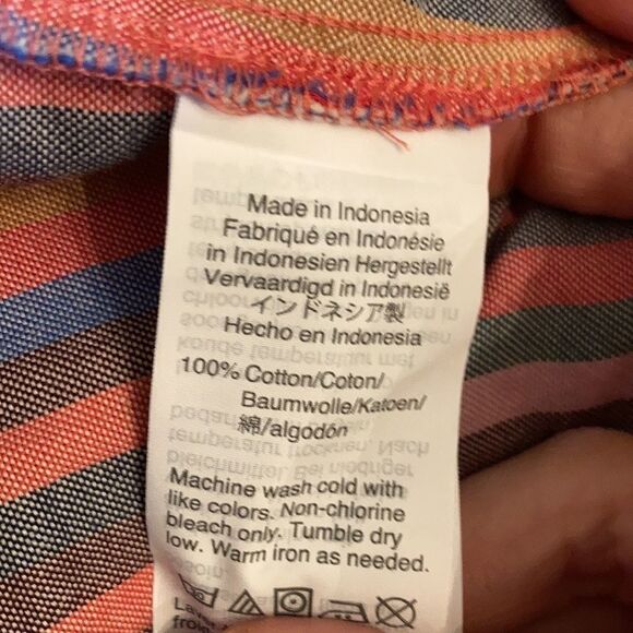 𝅺MADEWELL Tie-Front Cami Top in Rainbow Stripe - Picture 10 of 10